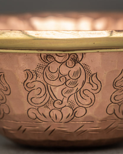 Buddhist Water Offering Bowls for Sacred Shrine Decor