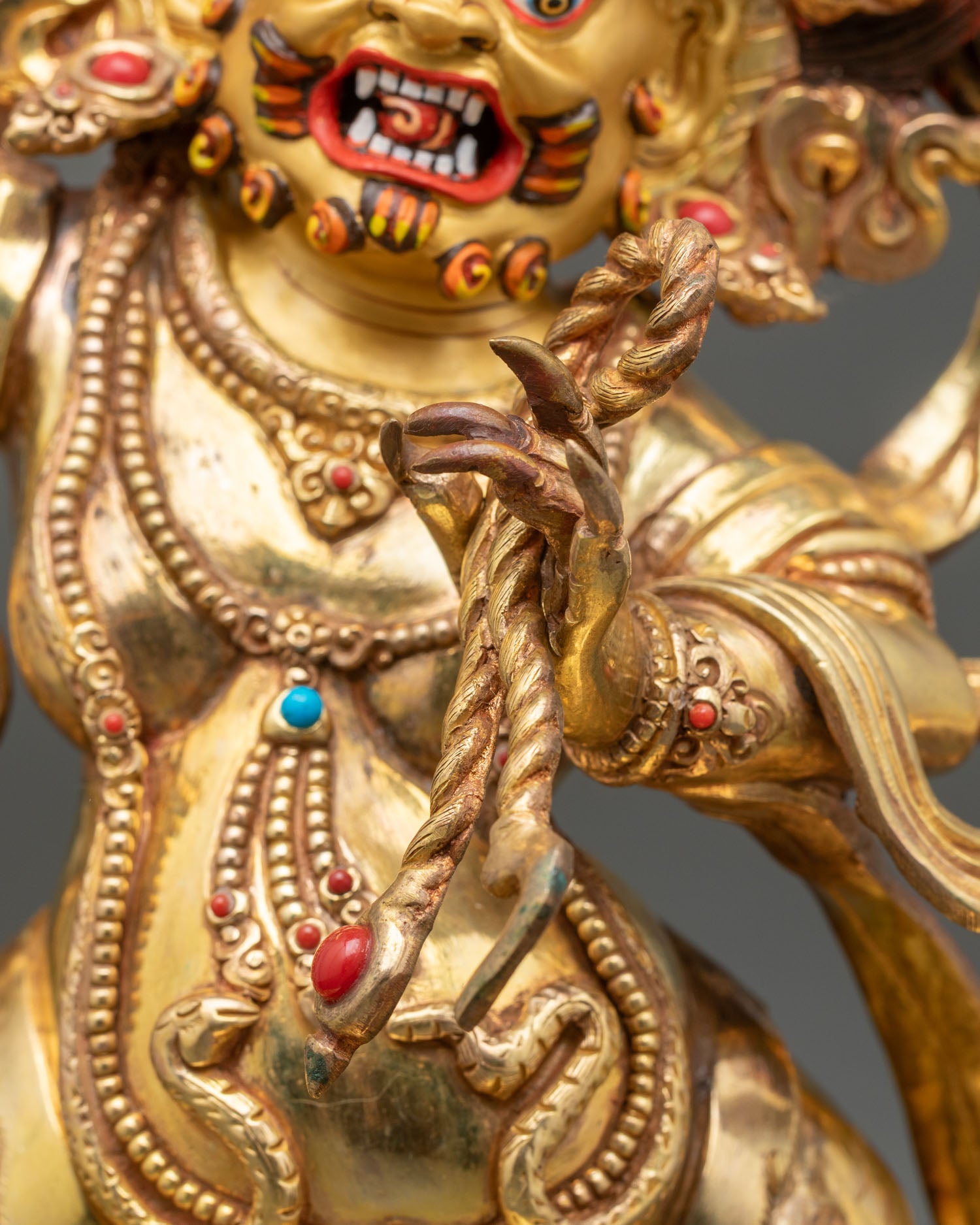 Vajrapani Sculpture - Tibetan Deity of Power and Spiritual Strength