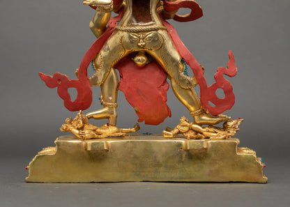 Handcrafted Khorlo Demchog Yab Yum Statue | Wheel of Supreme Bliss