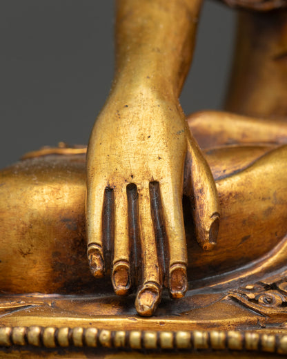 Shakyamuni Buddha Statue | Antique Newari Craftsmanship