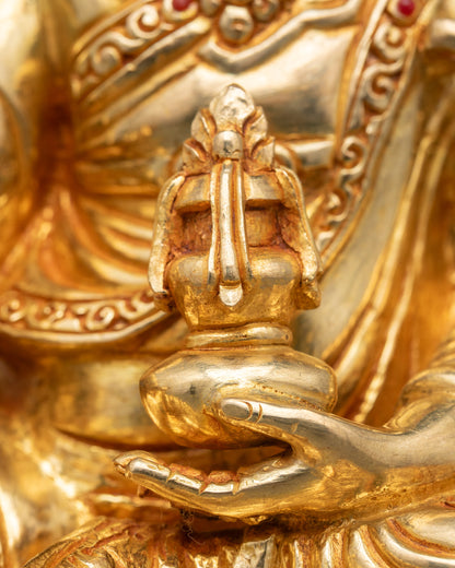 Guru Rinpoche Statue Handmade in Nepal | Tibetan Buddhist Protector