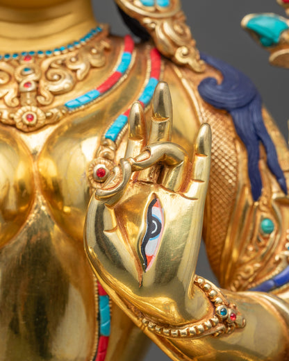 Buy White Tara Statue | Handmade Tibetan Buddhist Sculpture