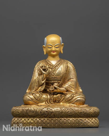 Five Shakya Masters Statue Set | Handcrafted Buddhist Deities from Nepal