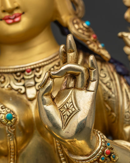 Authentic Green Tara Statue for Meditation & Spiritual Practice
