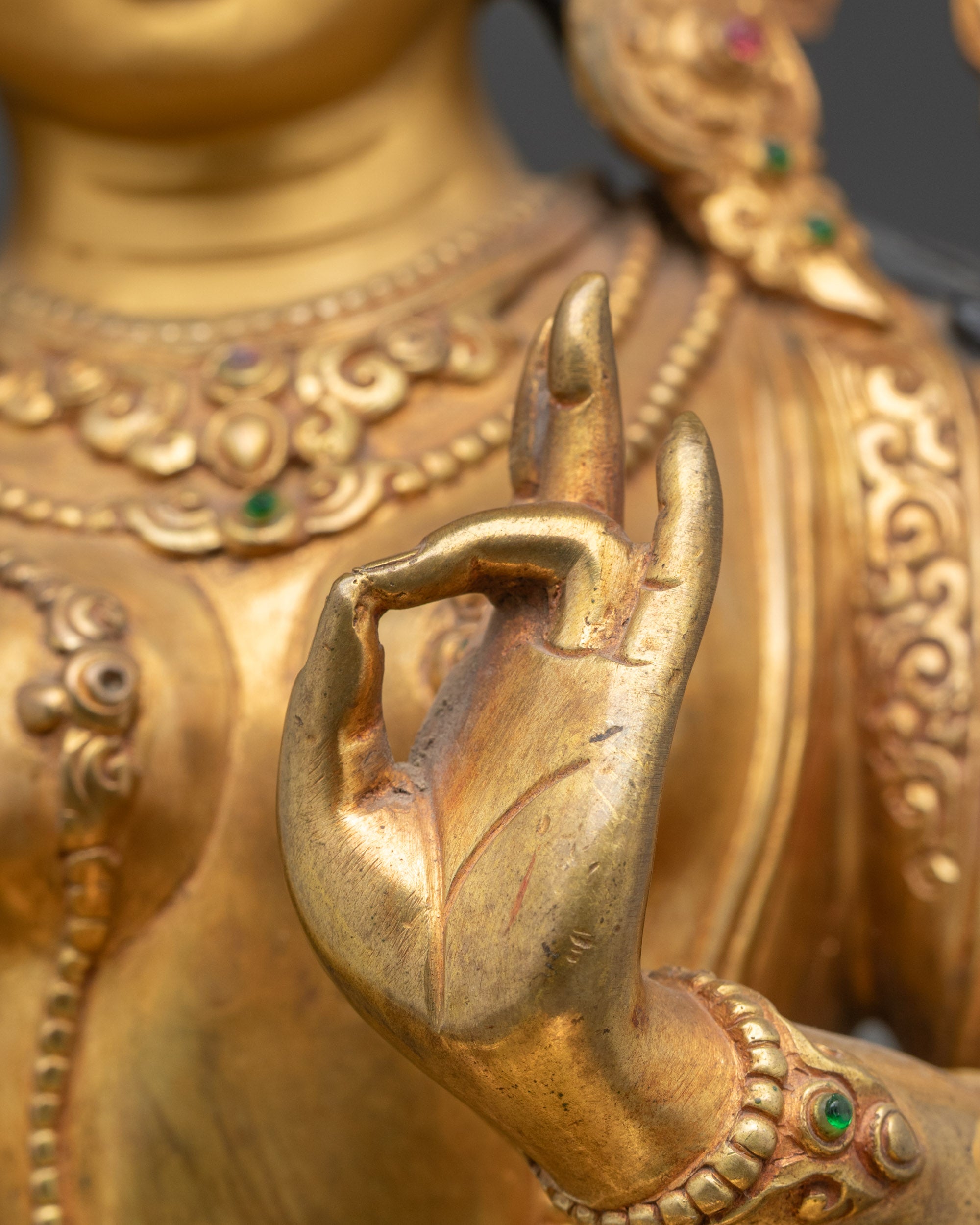 Green Tara Devotional Statue | Himalayan Goddess for Blessings