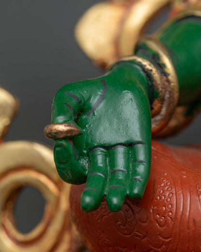 Green Tara Statue | Handmade Newari Craftsmanship