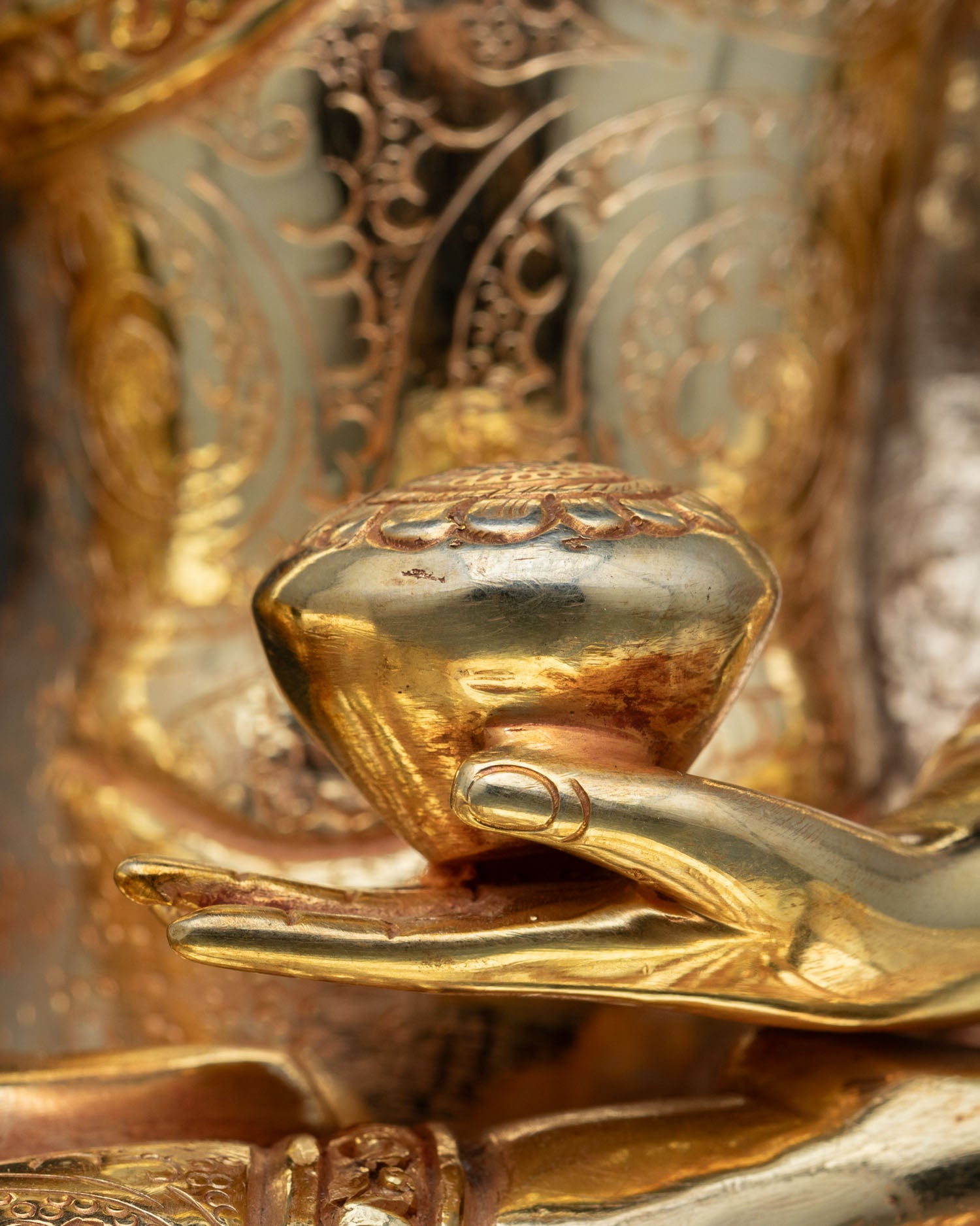 Shakyamuni Buddha Statue | Traditional Newari Artwork