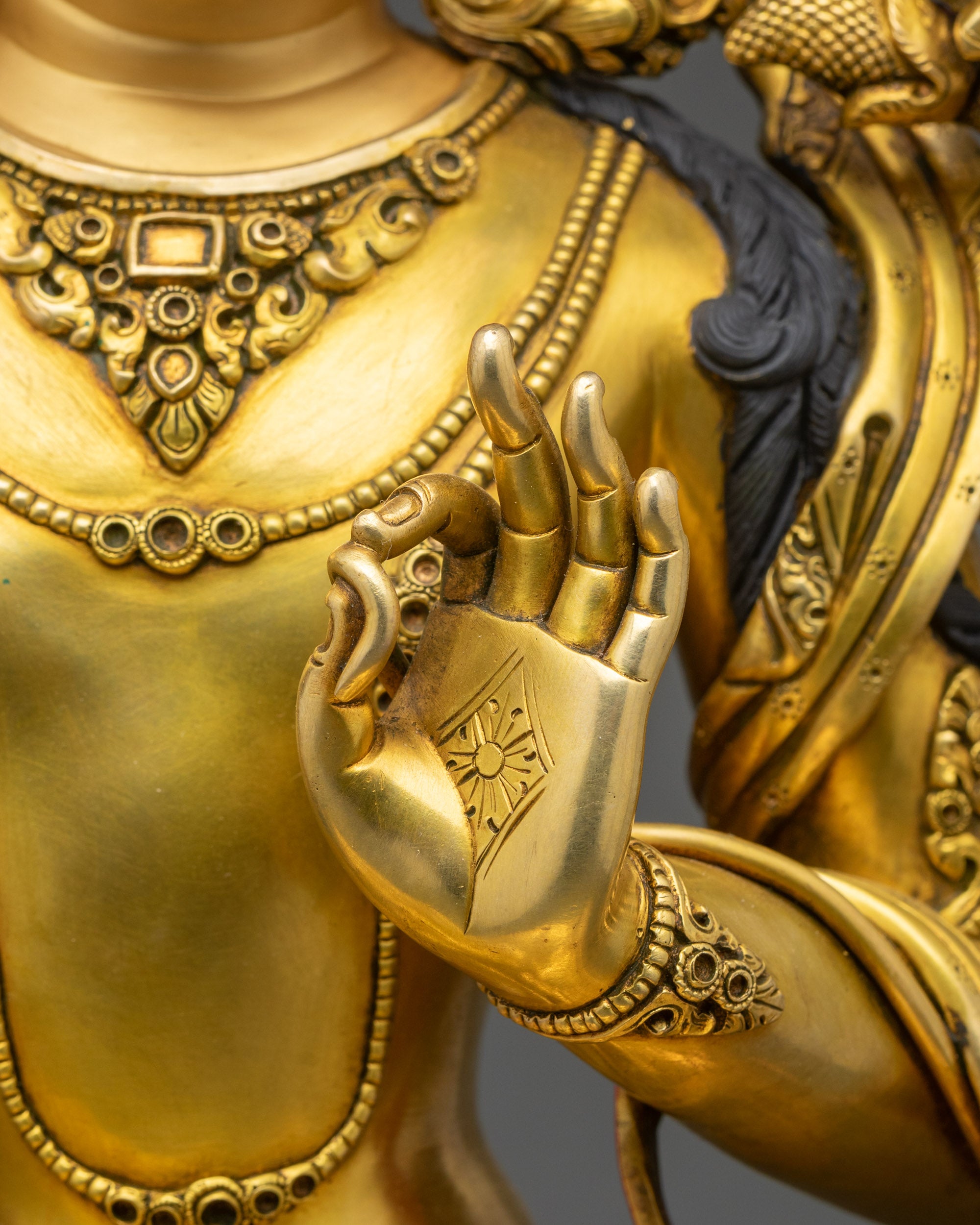 Handmade Manjushri Bodhisattva Statue | Meditation & Spiritual Decor