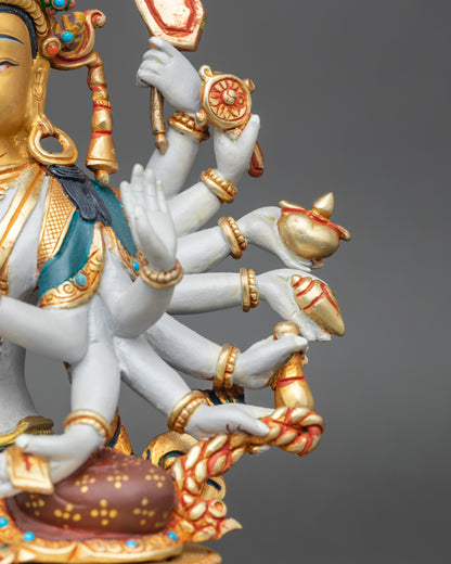Exquisite Chundi Statue for Karma Purification and Spiritual Blessings