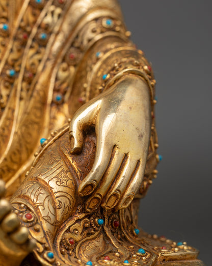 High-quality Guru Santaraksita Sculpture | Nepalese Traditional Art