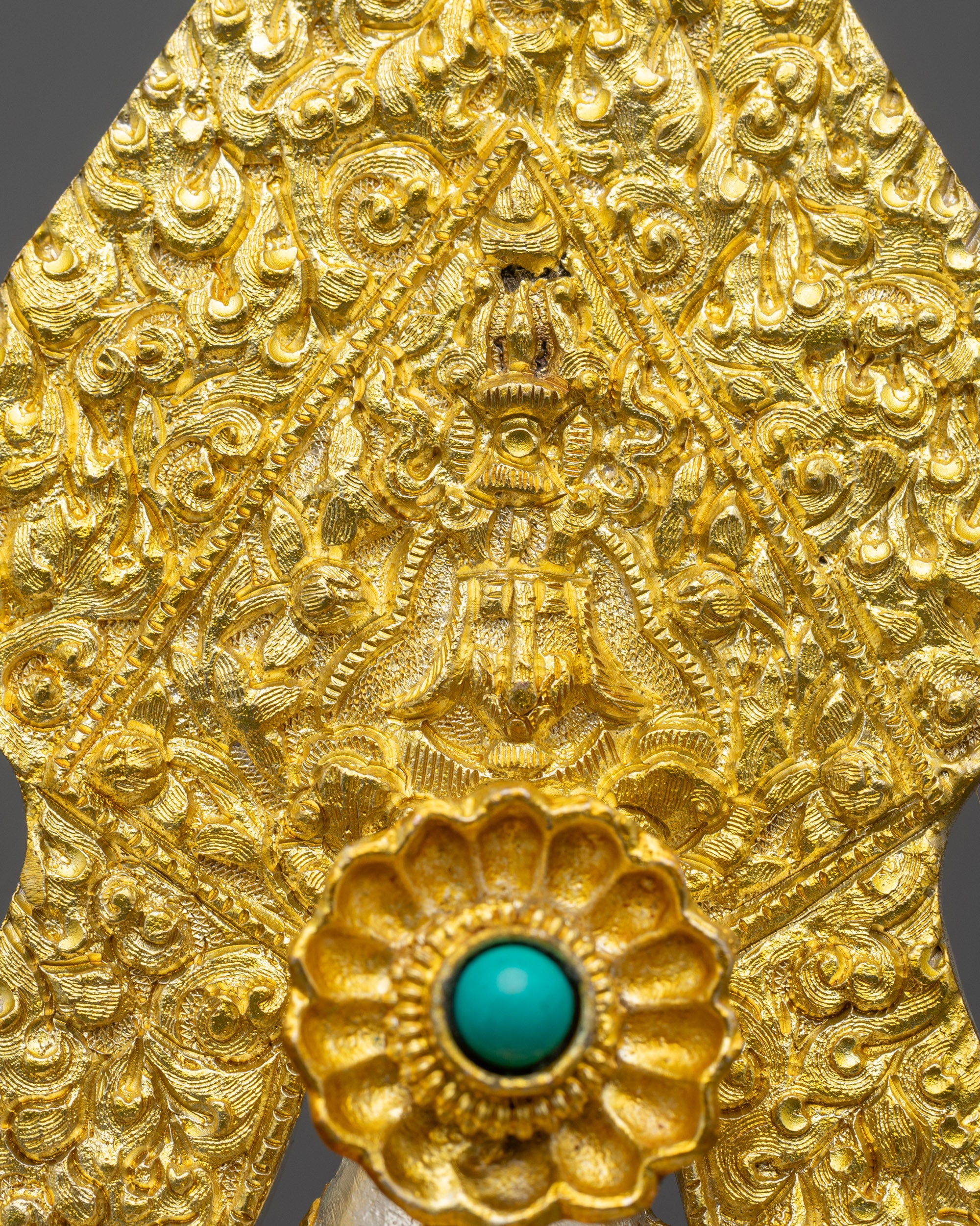 Tibetan Copper Torma Offering | Ritual Element for Buddhist Altars