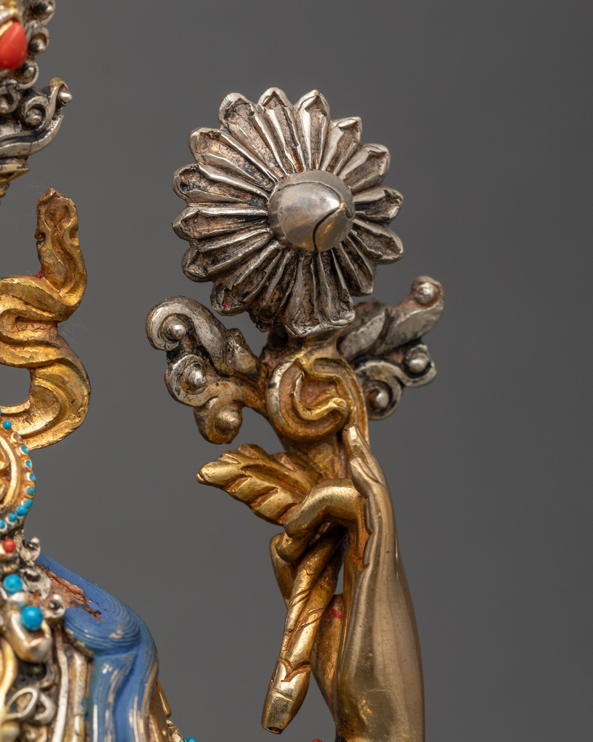 Avalokiteshvara Statue | Four-armed Compassionate Bodhisattva Sculpture