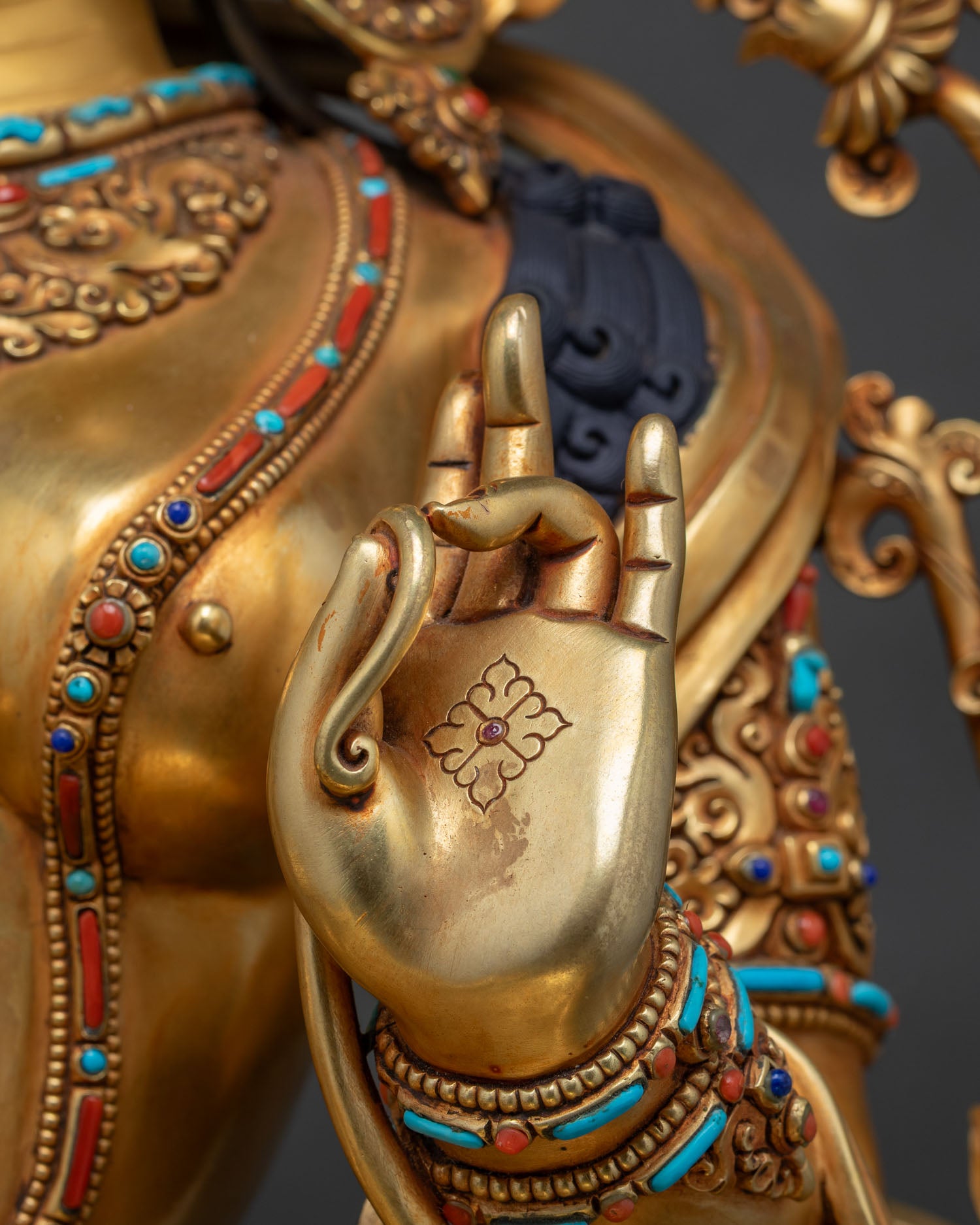 Beautiful Green Tara Statue from Nepal | Regal Goddess of Compassion