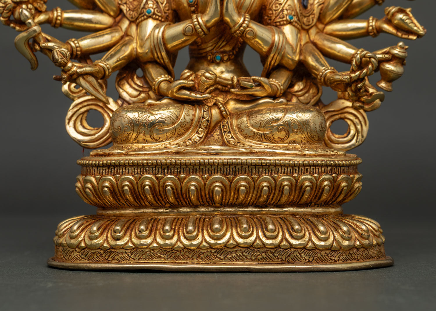 Chundi Devi Statue | 24K Gold-Fire Gilded Buddhist Art