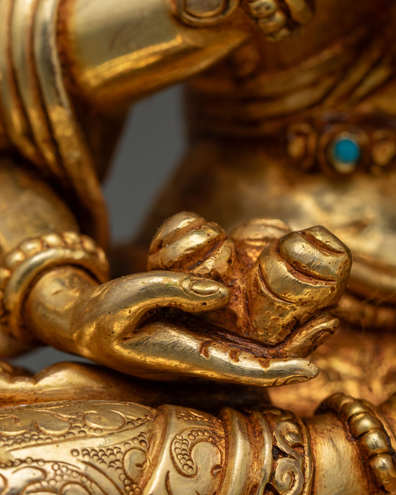 Chundi Devi Statue | 24K Gold-Fire Gilded Buddhist Art