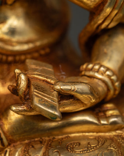 Chundi Devi Statue | 24K Gold-Fire Gilded Buddhist Art