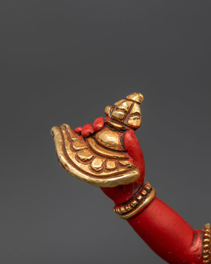 Fierce Standing Vajravarahi Statue | Traditional Buddhist Sculpture