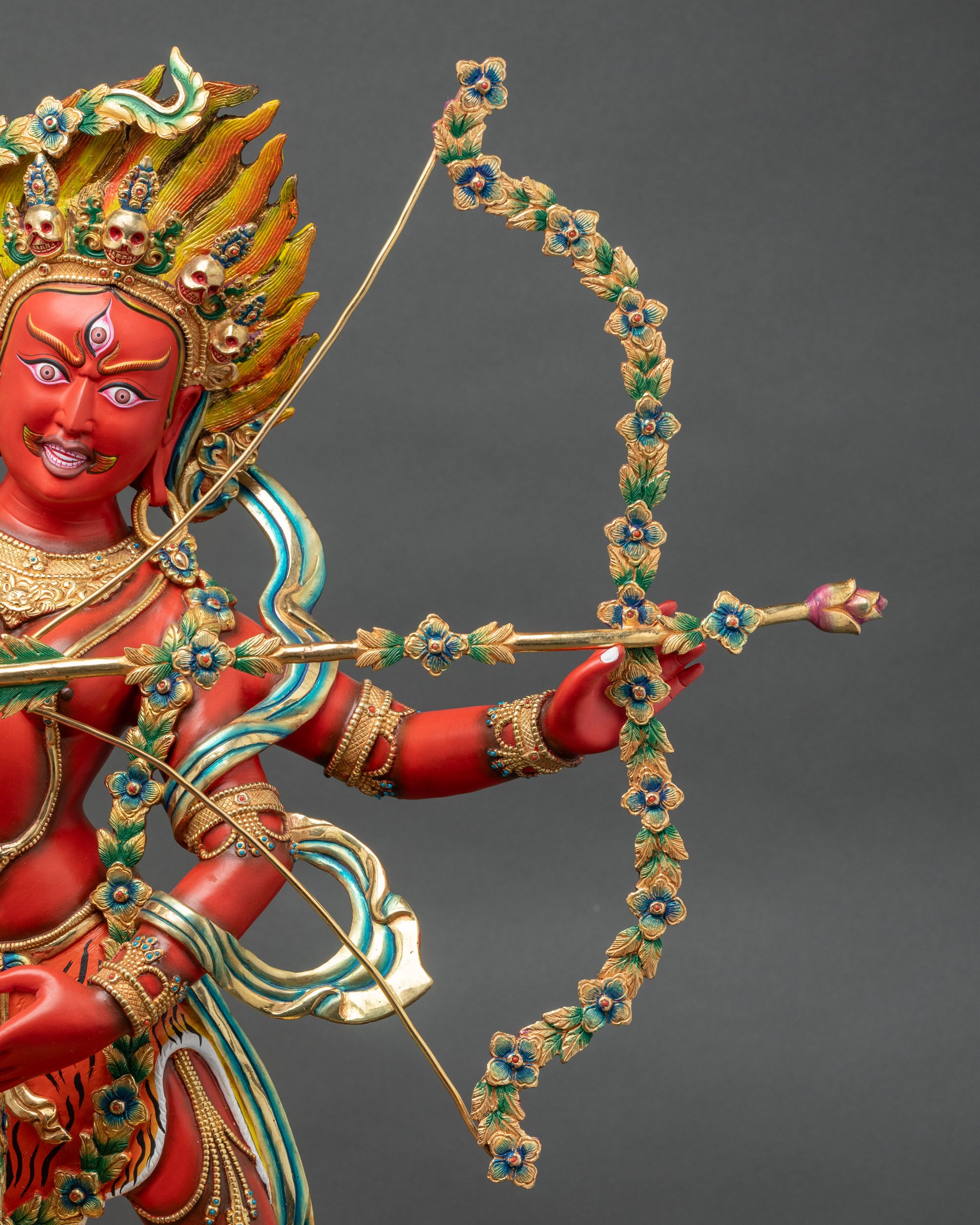 Tantric Kurukulle Statue | Magnetizing Rigje Lhamo Figurine from Nepal