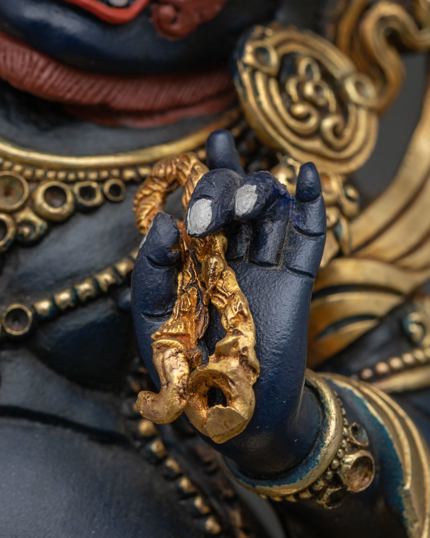 Hand-painted Vajrapani Statue – Protector of Gautama Buddha