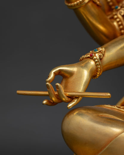 Marichi Statue | Fully Gold Fire-gilded Goddess of Dawn Sculpture