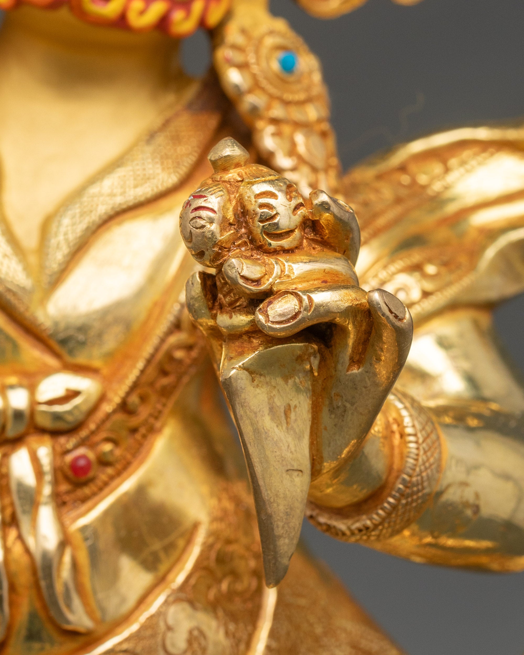 Wrathful Dorje Drolo Statue | Traditional Buddhist Decor