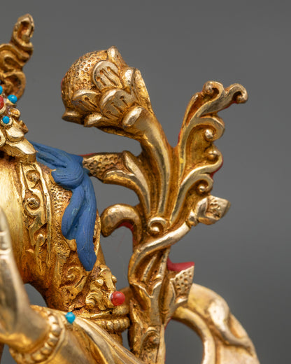 Authentic Green Tara Statue | Tibetan Buddhist Spiritual Decor