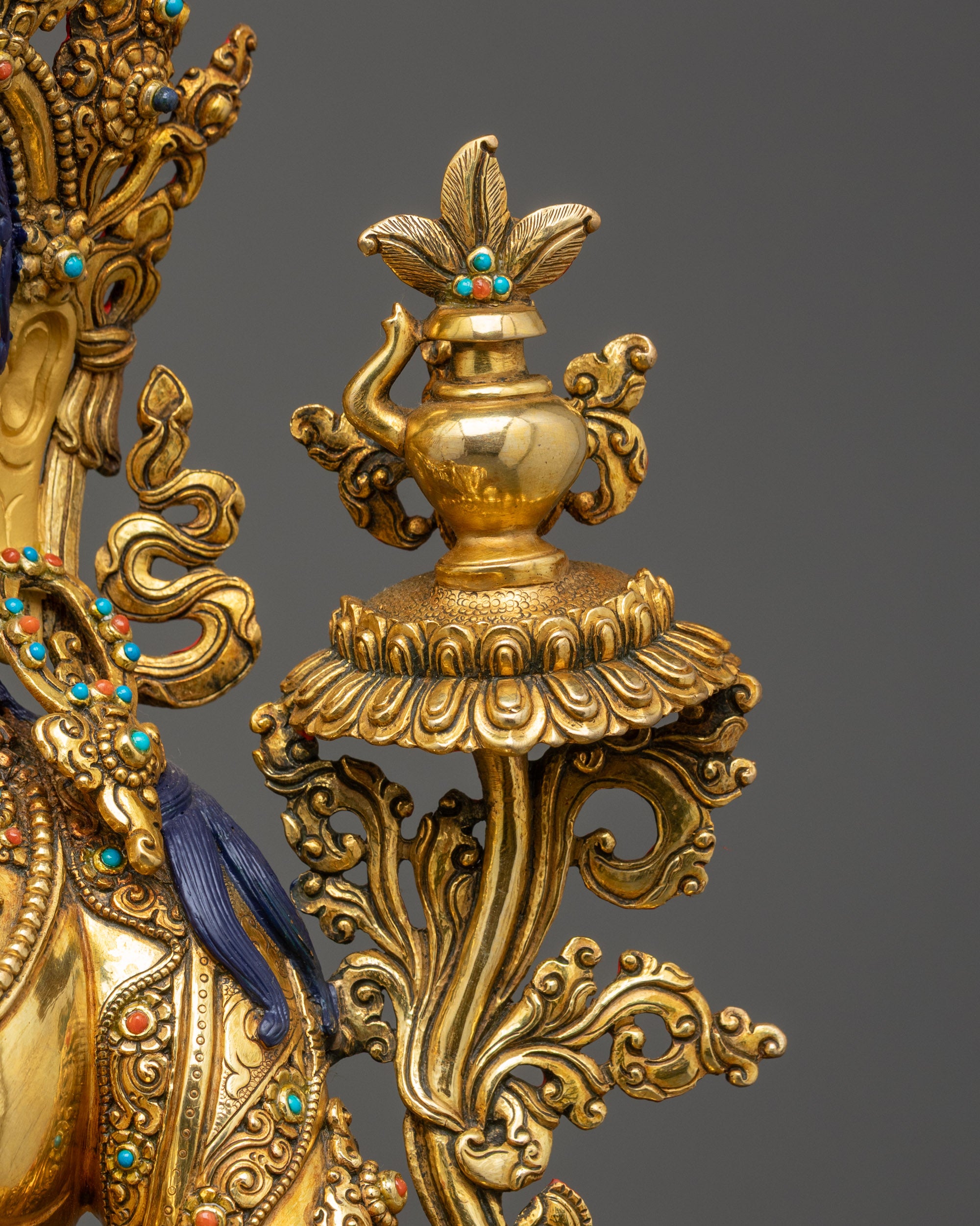 33" Enthroned Maitreya Buddha Statue | Future Buddha Statue from Nepal