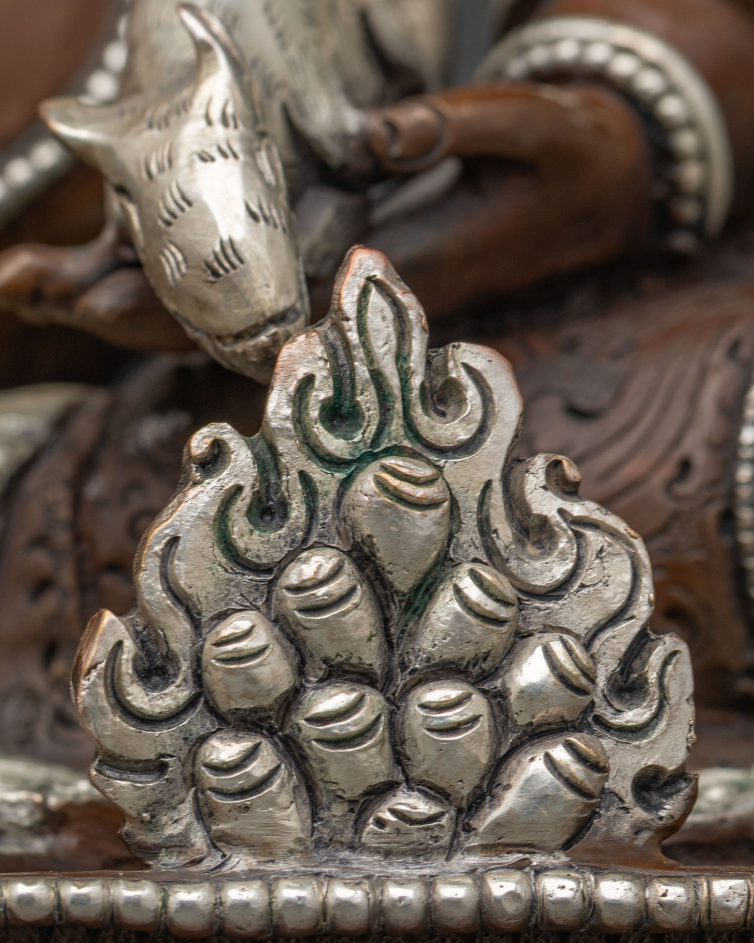 Oxidized Jambhala Statue | Traditional Lost Wax Buddhist Art