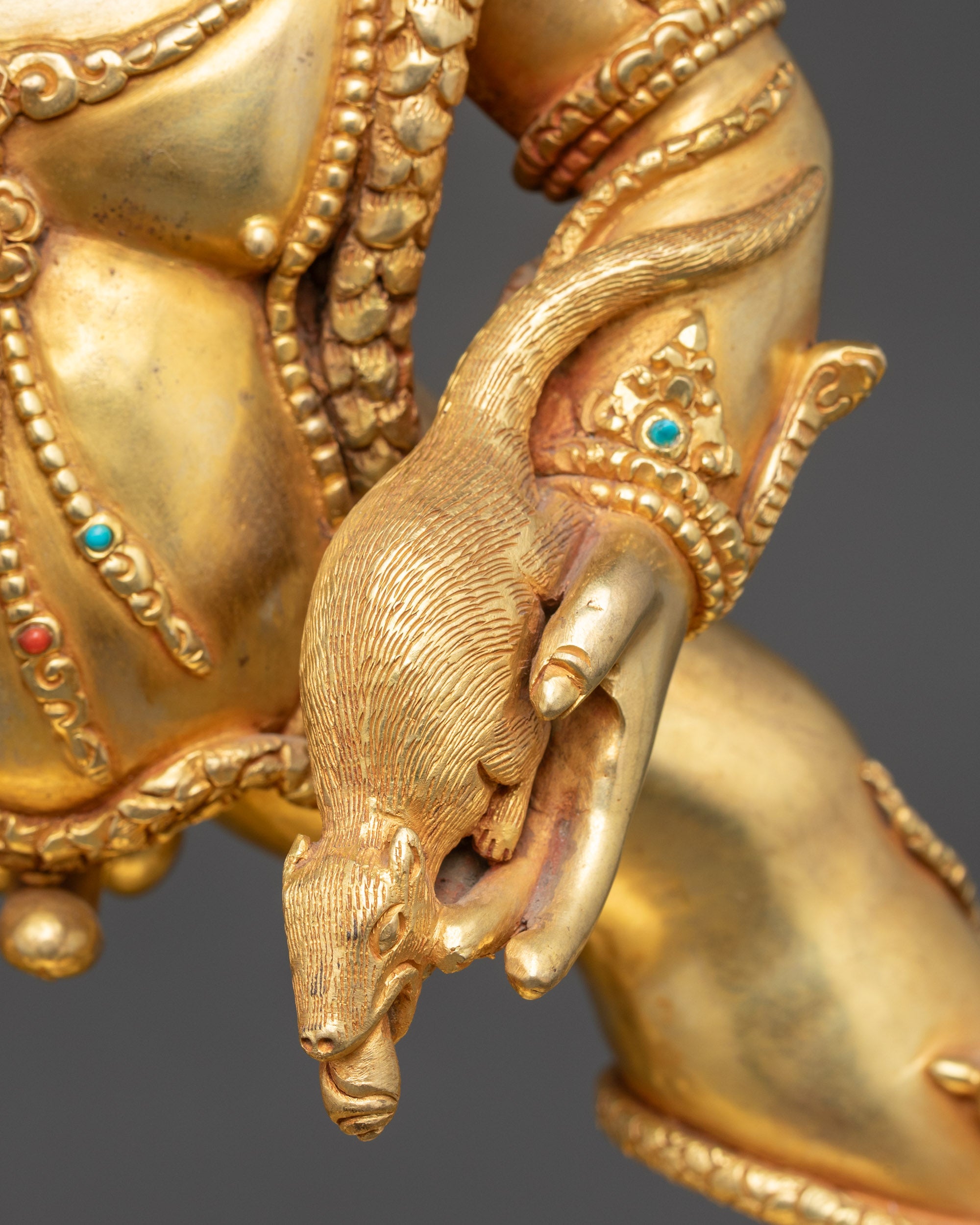 Premium Nagpo Dzambhala Statue | Tantric Buddhist Deity for Abundance