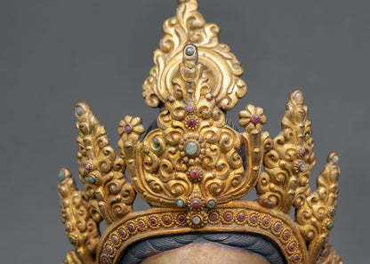 Green Tara Statue for Sale – Copper & Gold Buddhist Artwork
