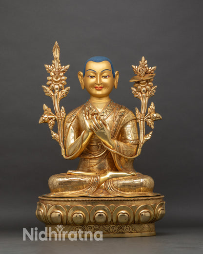 Buddhist Tsongkhapa Set | Handcrafted Trio Set of Buddhist Masters