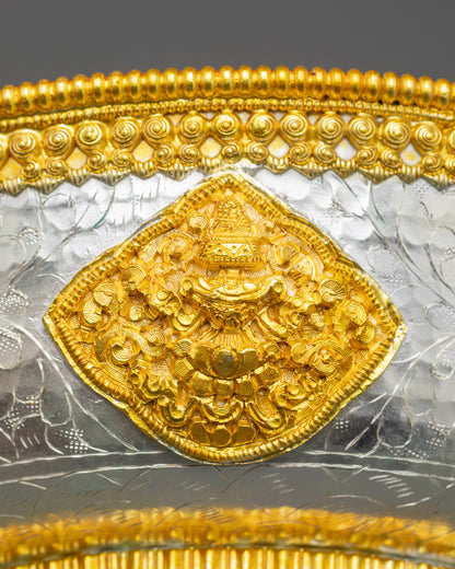 Tibetan Torjang Plate Set | Traditional Himalayan Offering Vessels