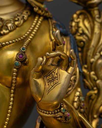 Green Tara Statue