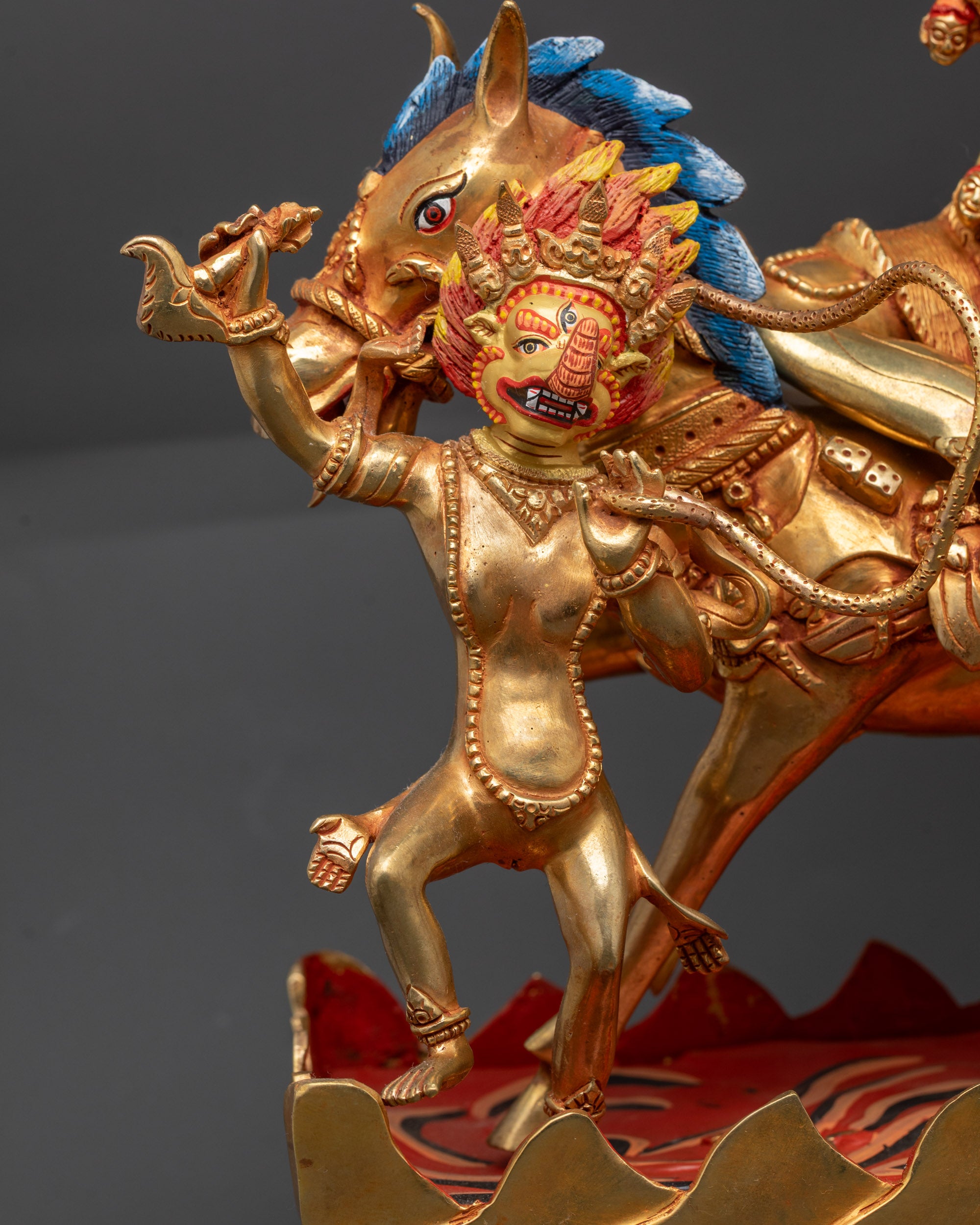 Fierce Protector Goddess Palden Lhamo Statue | Tibetan Buddhist Art