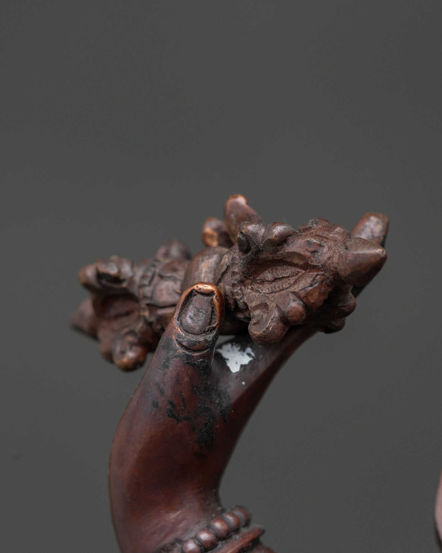 Vajrapani Statue | Fine Oxidized Copper Spiritual Artwork