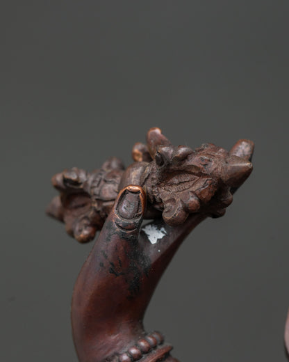 Vajrapani Statue | Fine Oxidized Copper Spiritual Artwork