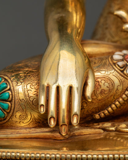 Buddha Shakyamuni Statue | Buddhist Meditation Art from Nepal