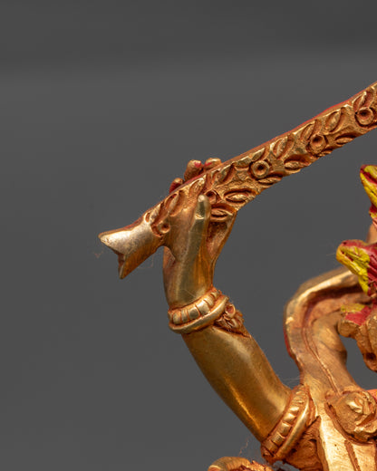 Hand-Carved Dakini Kurukulla Statue | Buddhist Goddess Sculpture