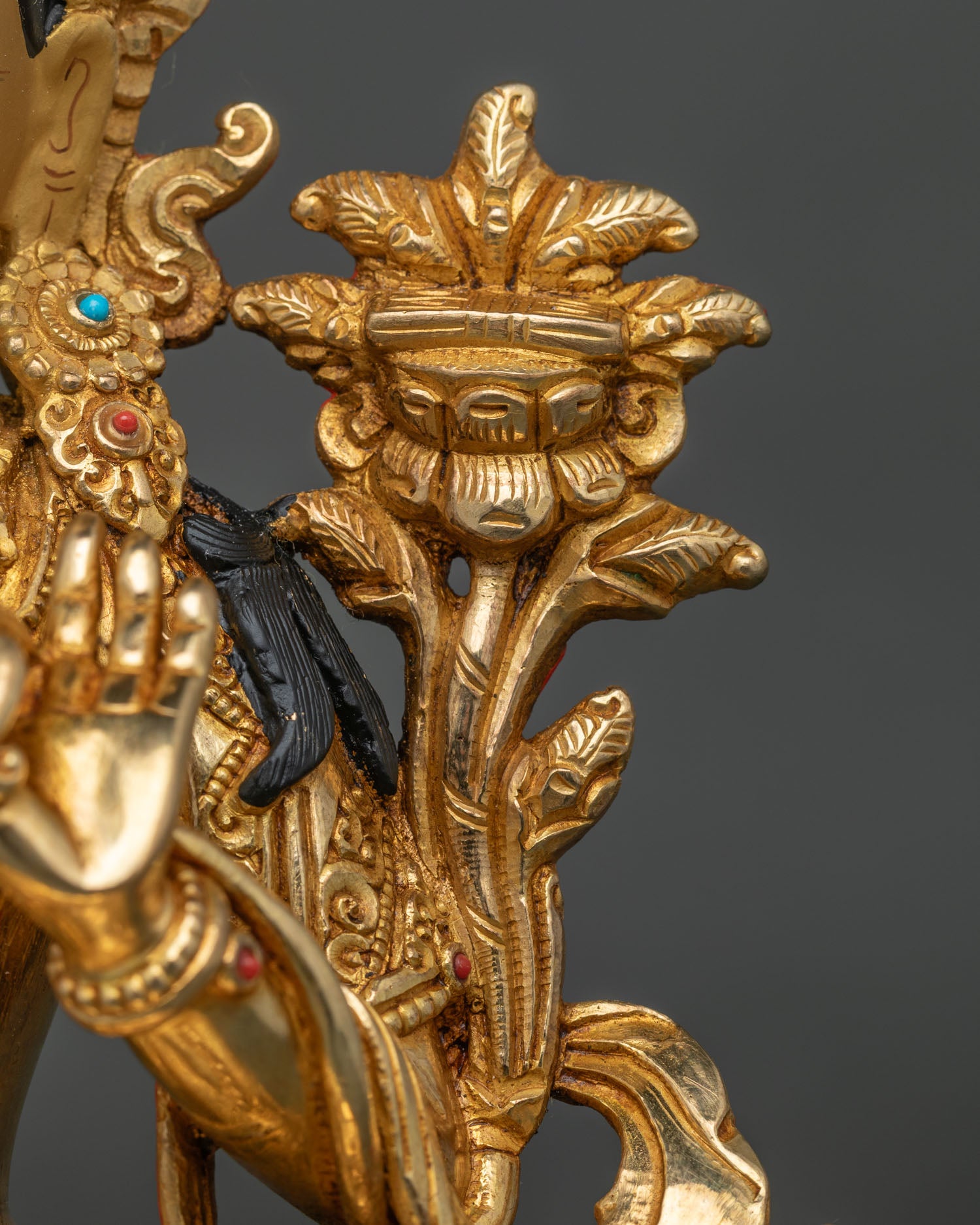 Manjushri Buddha Statue | Authentic Nepalese Copper Sculpture