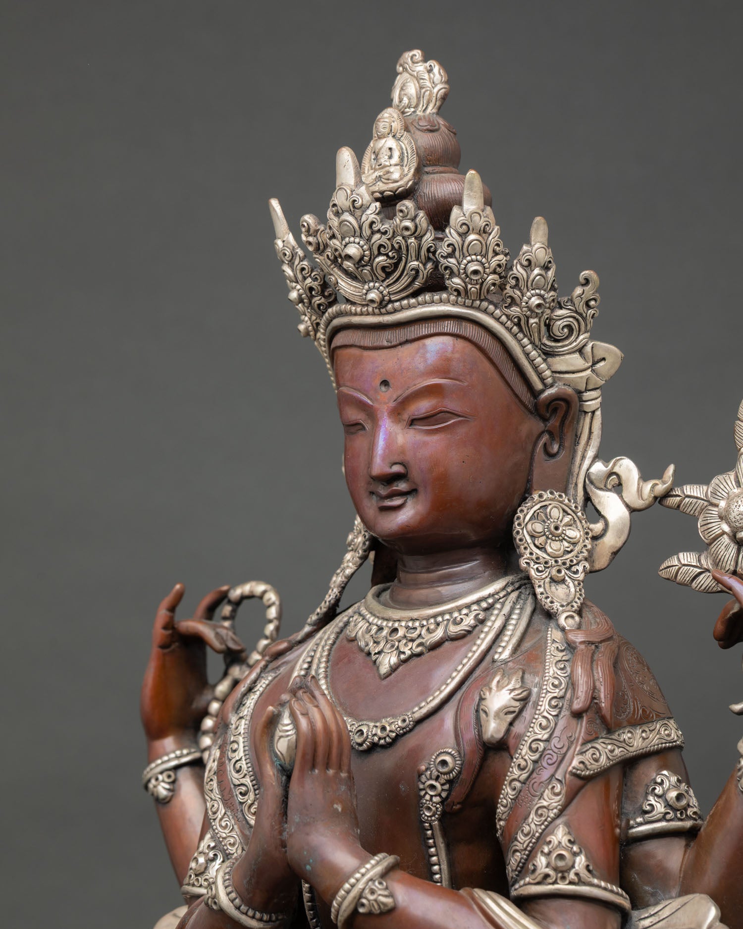 Chenrezig Statue | Nepalese Bodhisattva of Compassion
