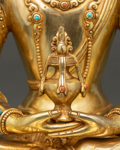 Handcrafted Aparmita Statue | Buddhist Long-Life Deity