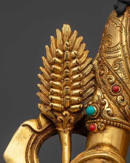 Channel Protection with Kshitigarbha Sculpture | Tibetan Buddhist Art