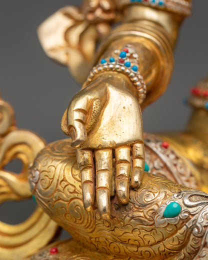 Tibetan Green Tara Statue | Protector and Guide for Home & Meditation
