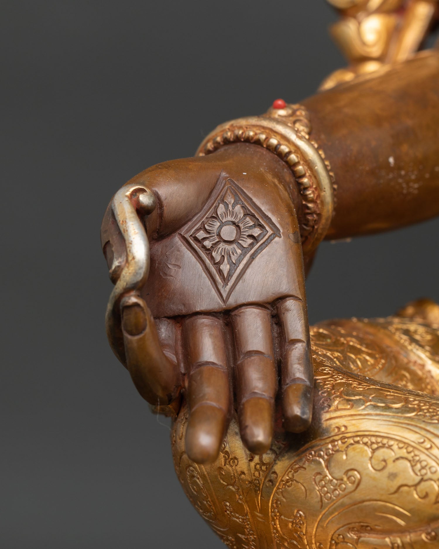 Handcrafted Green Tara Statue | Vajrayana Buddhist Artwork