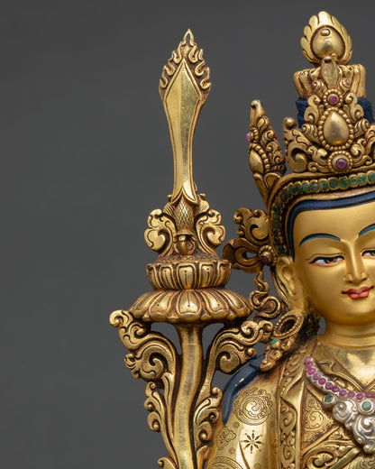 Trisong Detsen Statue | Tibetan Historical Dharma King Figure