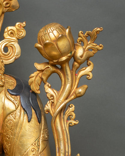 Grand Green Tara Statue | Life-Size Buddhist Goddess Figurine