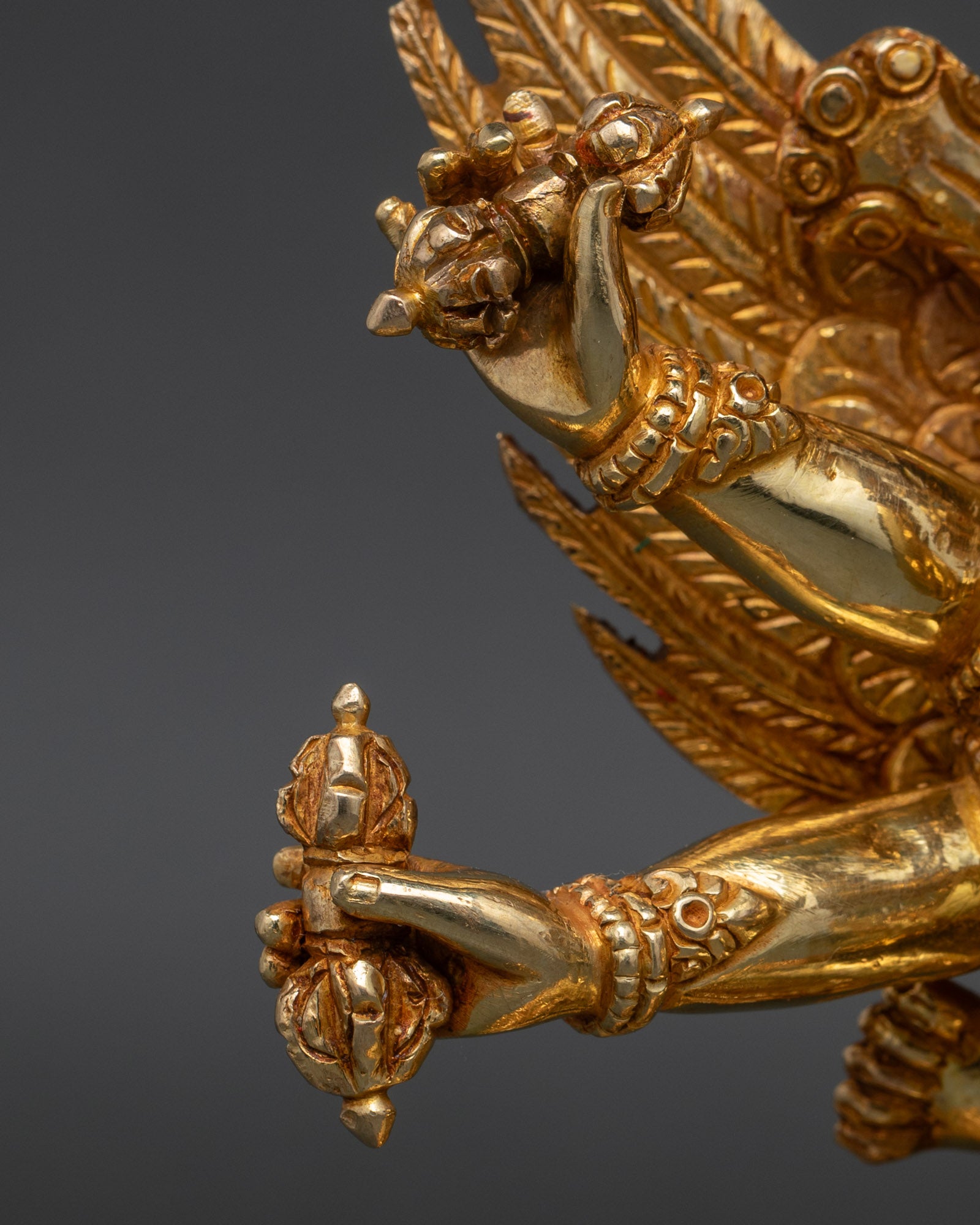 Tibetan Vajrakilaya Statue - Wrathful Deity of Obstacle Removal