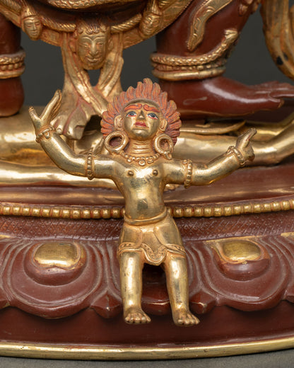 Shakya Mahakala Statue – Tibetan Buddhist Religious Artwork