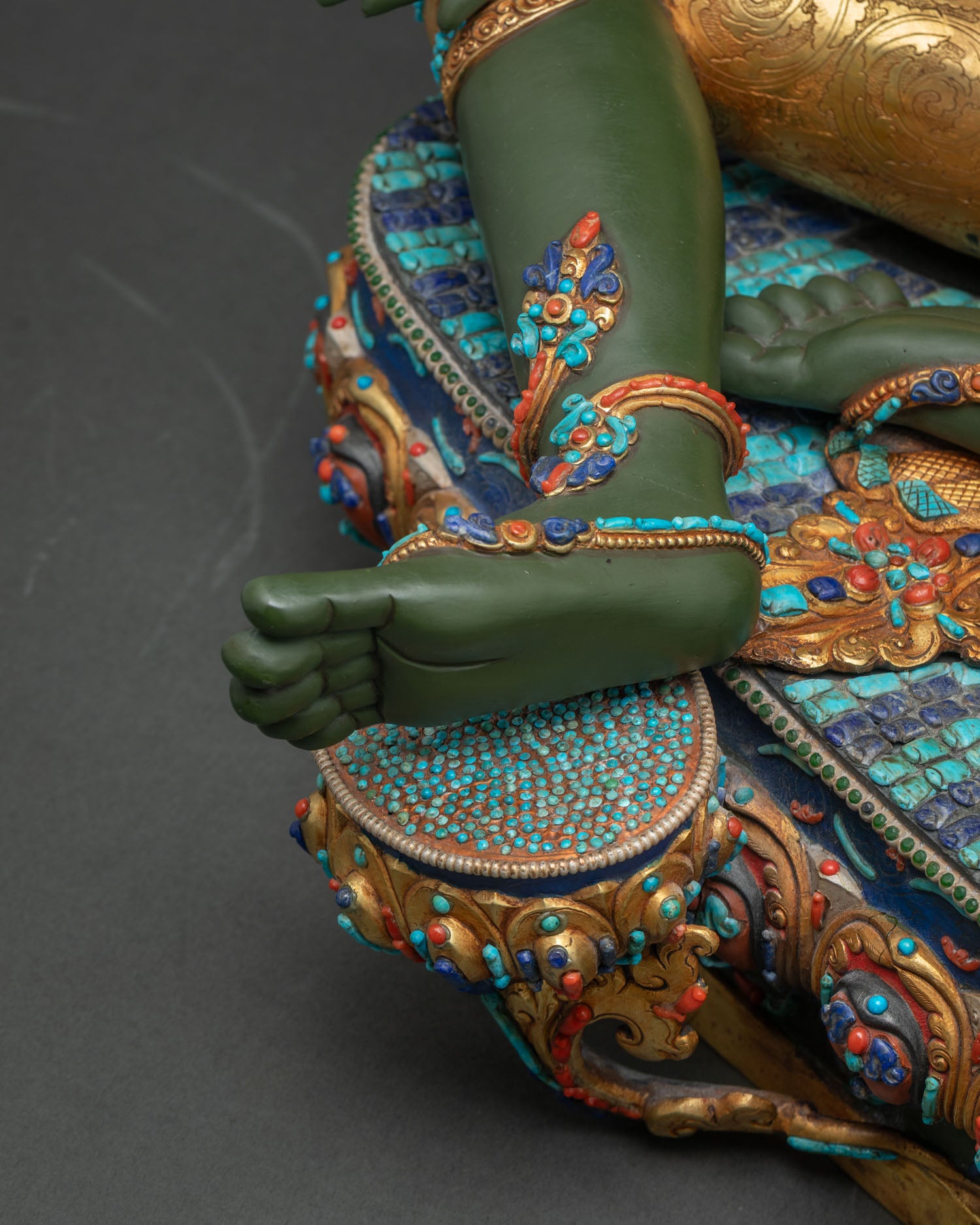 Large Green Jetsun Dolma Statue | Female Bodhisattva of Compassion