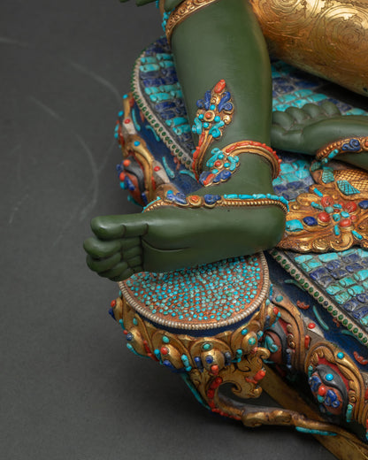 Large Green Jetsun Dolma Statue | Female Bodhisattva of Compassion
